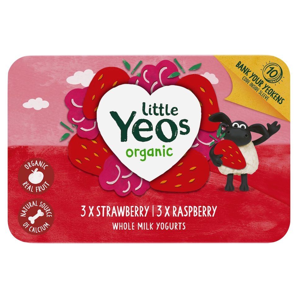 Little Yeos Strawberry Raspberry Fromage Frais 6 X45g