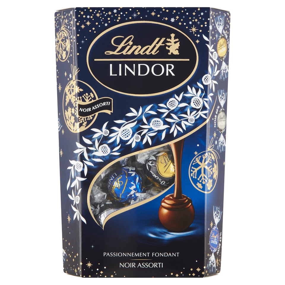 Lindt Lindor pralinéválogatás lágyan olvadó töltelékkel 337 g