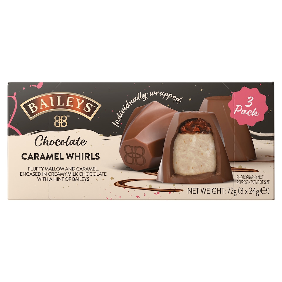 Baileys Milk Chocolate Caramel Whirls 72g