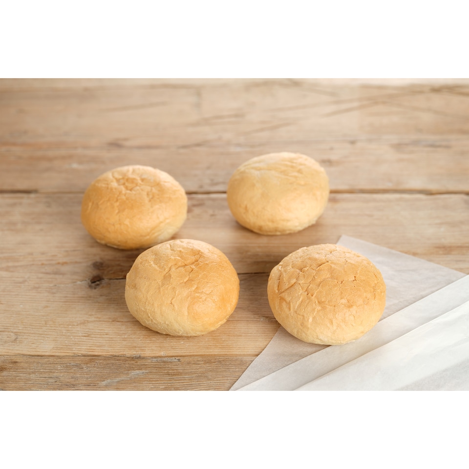 image 1 of Tesco Crusty Rolls 4 Pack