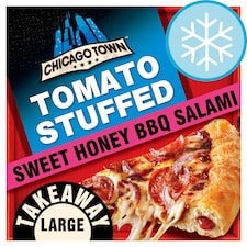 Chicago Town Takeaway Pizza With Sweet Honey & Bbq Salami 635G