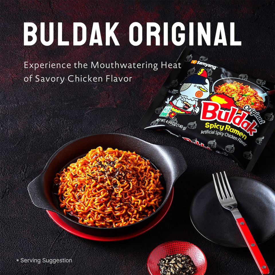 image 1 of Buldak Samyang Hot Chicken Flavour Ramen 5x140g