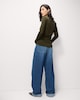 image 4 of F&F Cotton Rich Ribbed Top in Olive