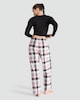 image 3 of F&F Ribbed Sweet Dreams Top and Trousers Pyjamas in Multi Black