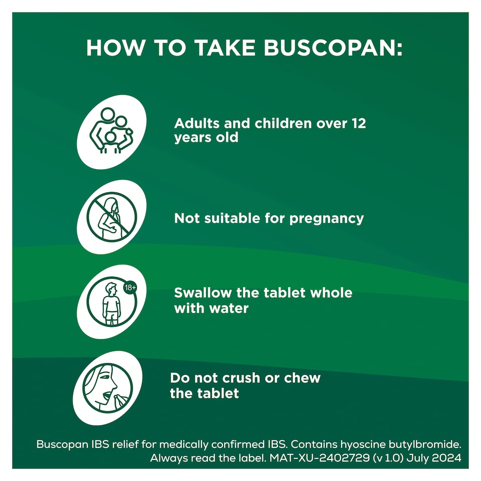 image 1 of Buscopan IBS Relief 10mg 8 Tablets