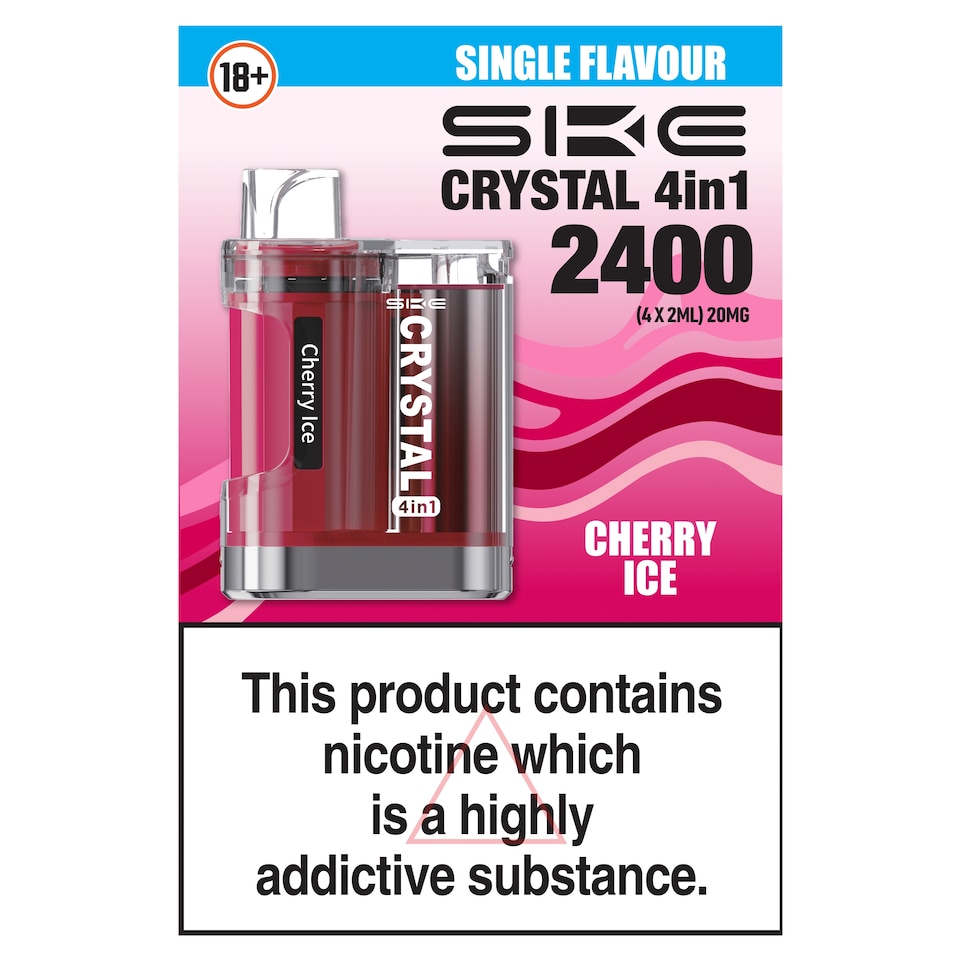 SKE Crystal 4-in-1 Kit - Cherry Ice (4x2ml) 20mg