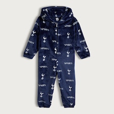 Tottenham Hotspur Fleece Hooded Onesie in Navy