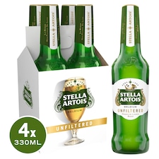 Stella Artois Unfiltered Lager 4 X 330Ml