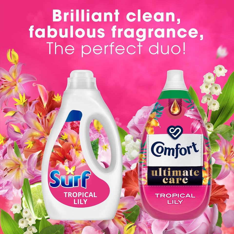 image 1 of Surf Tropical Lily Liquid Laundry Detergent 44 Washes 1.188L