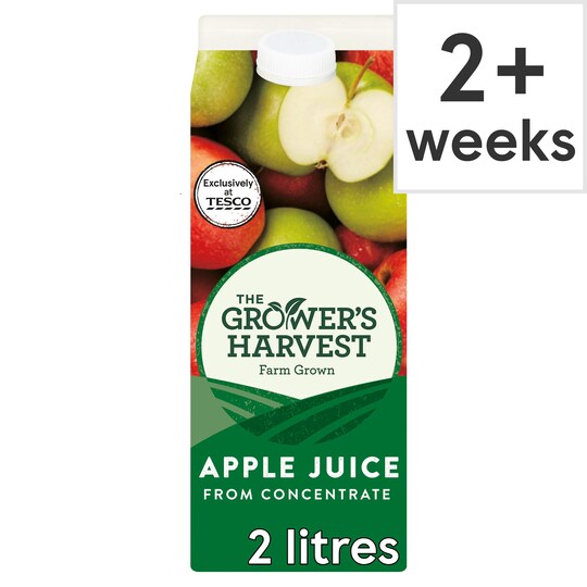 Growers Harvest Pure Apple Juice 2 Litre Tesco Groceries