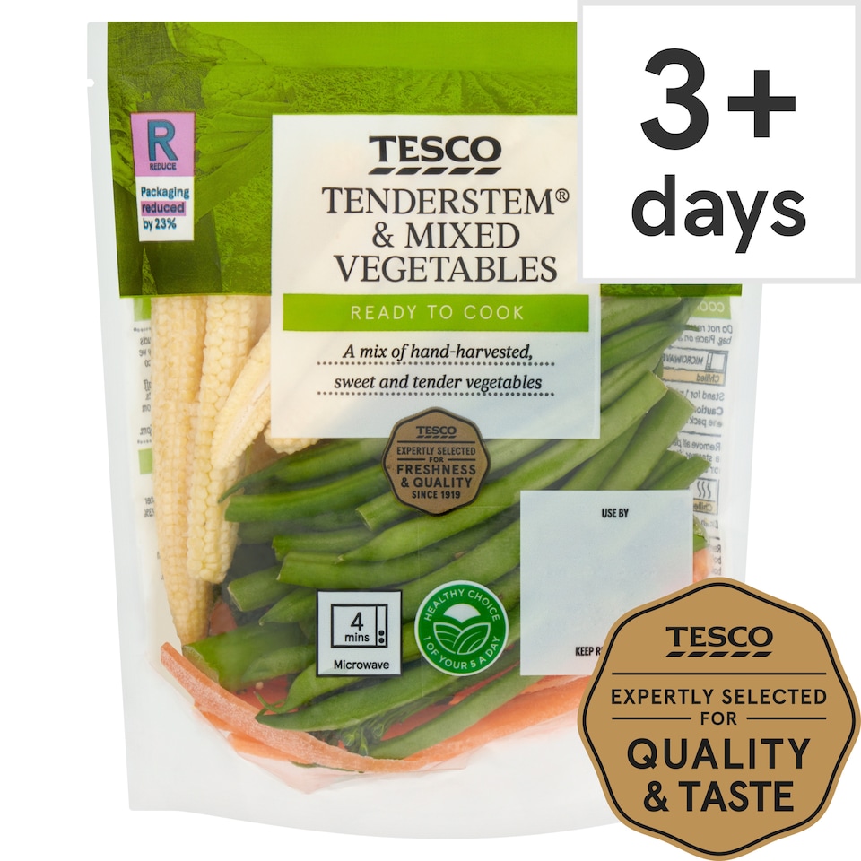 image 1 of Tesco Tenderstem & Mixed Vegetables 160G