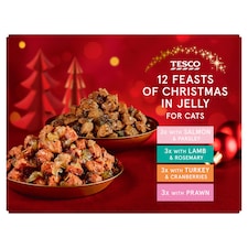  Tesco Pet 12 Festive Feasts For Cats 12x100g