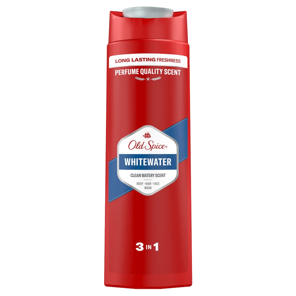 Old Spice Whitewater Férfi 3 az 1-ben Sampon és Tusfürdő, 400 ml