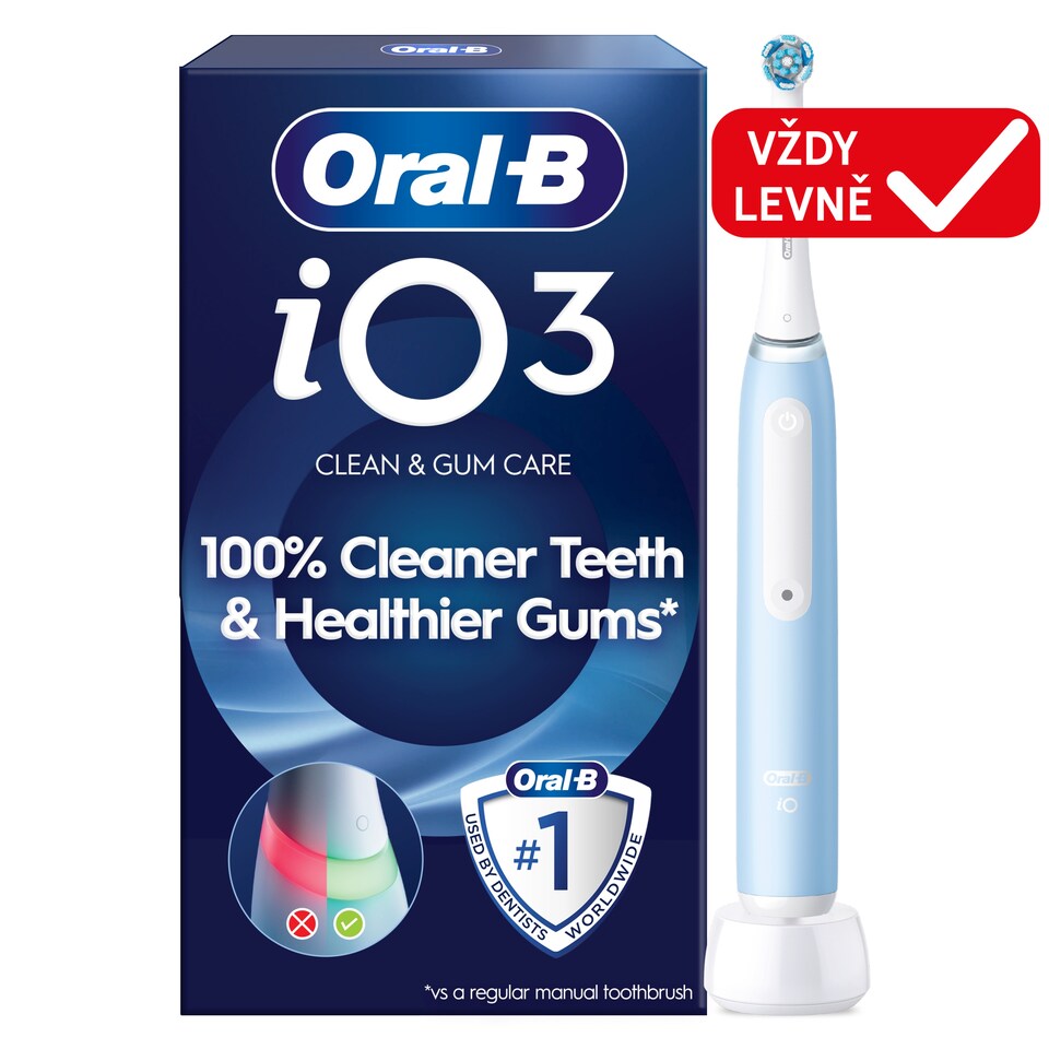 Obrázek 1 pro produkt Oral-B iO 3 Modrý Elektrický Zubní Kartáček