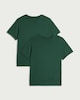 image 3 of F&F School Unisex 2-Pack Pure Cotton T-Shirts in Green