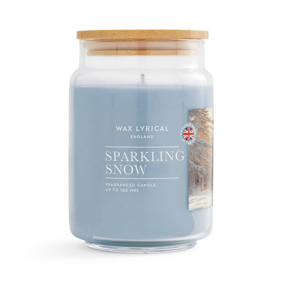 Wax Lyrical England Sparkling Snow Large Candle 475g