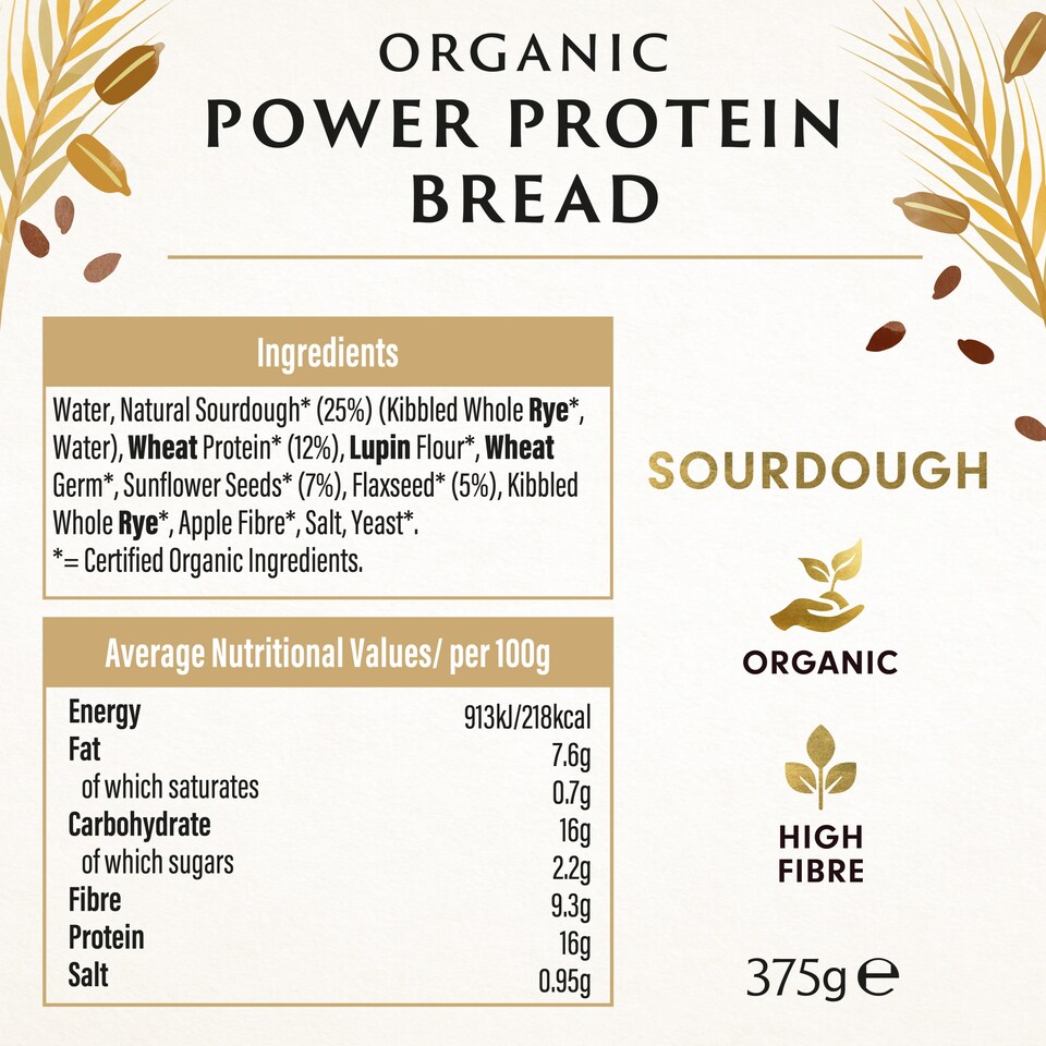 image 1 of Biona Organic Power Protein Bread 375g