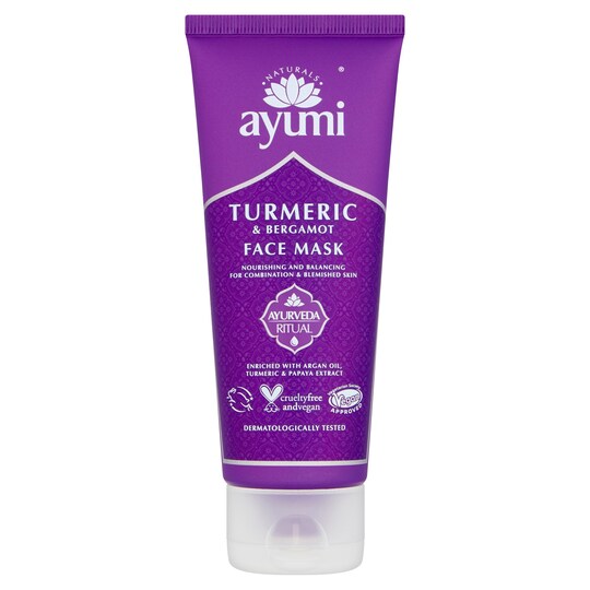 Ayumi Turmeric & Bergamot Face Mask 100Ml Tesco Groceries