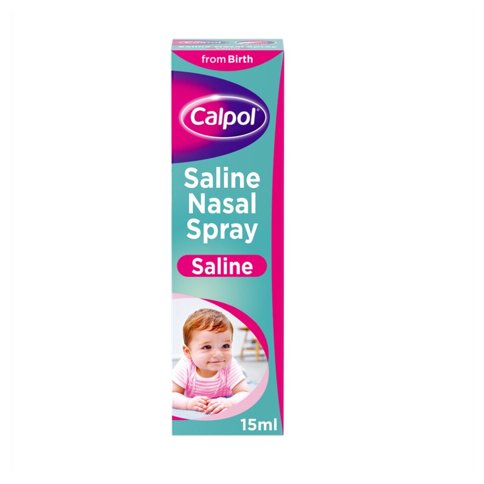 image 1 of Calpol Saline Nasal Spray Congestion Relief From Birth 15ml