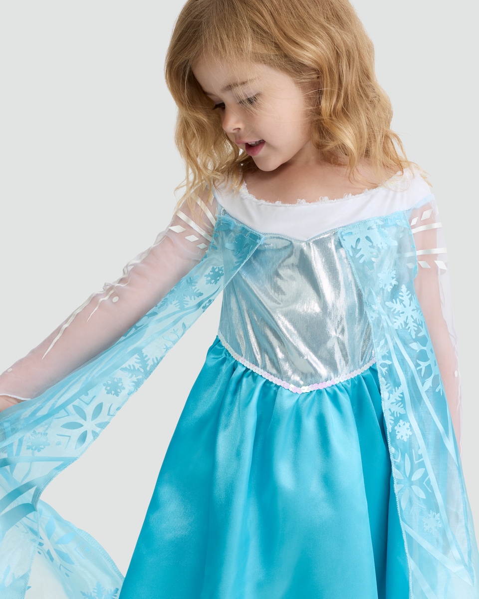 image 1 of Disney Frozen Elsa Fancy Dress Costume in Blue
