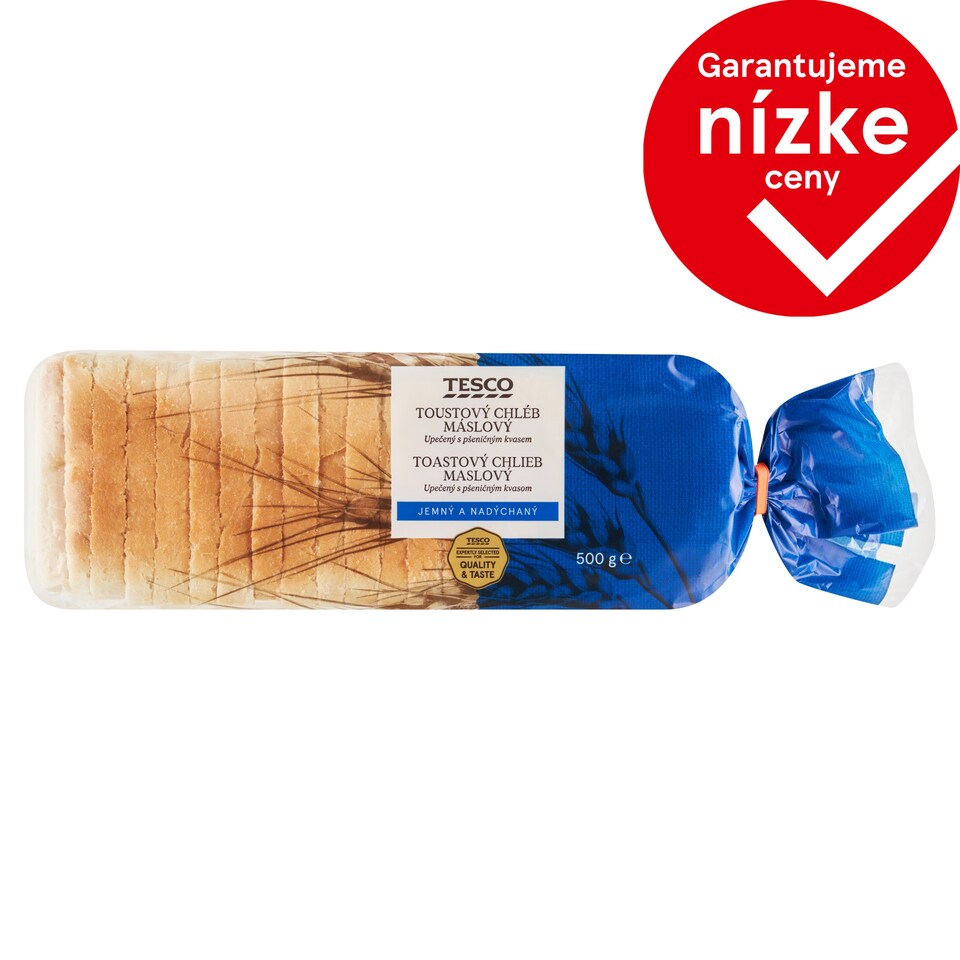 Tesco Toastový chlieb maslový 500 g