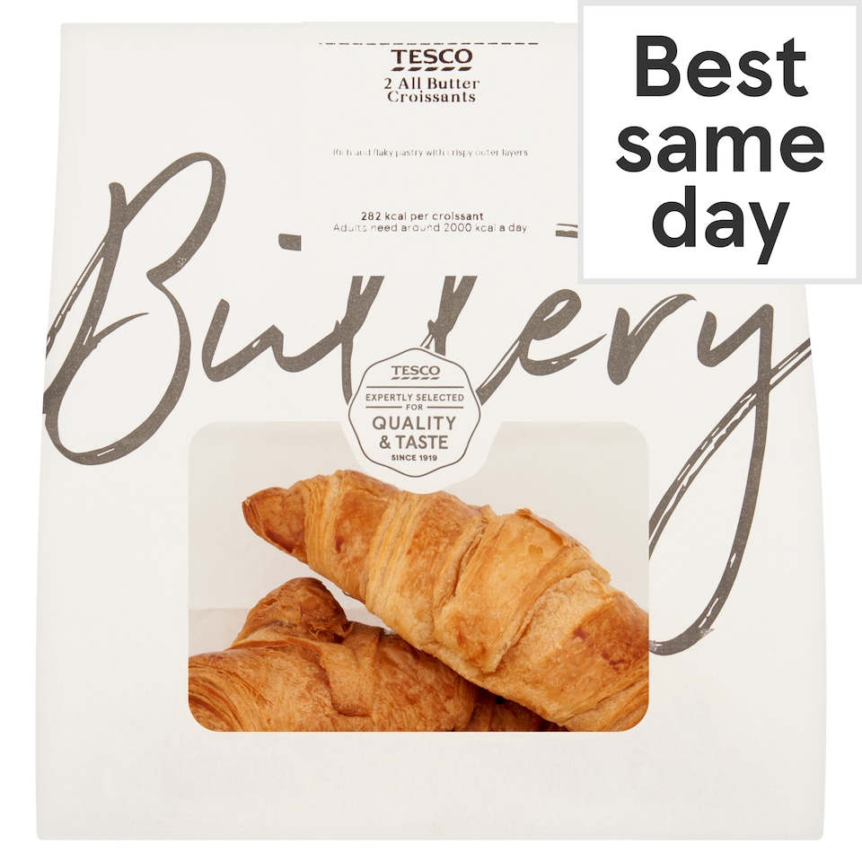 image 1 of Tesco All Butter Croissant 2 Pack