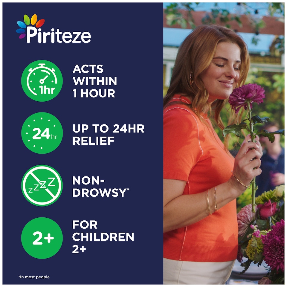 image 1 of Piriteze Allergy Relief Syrup 2+ Banana Flavoured 70Ml