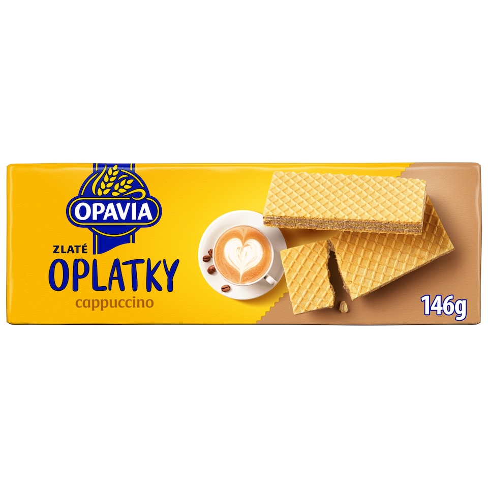 Opavia Zlaté Wafers Cappuccino 146g
