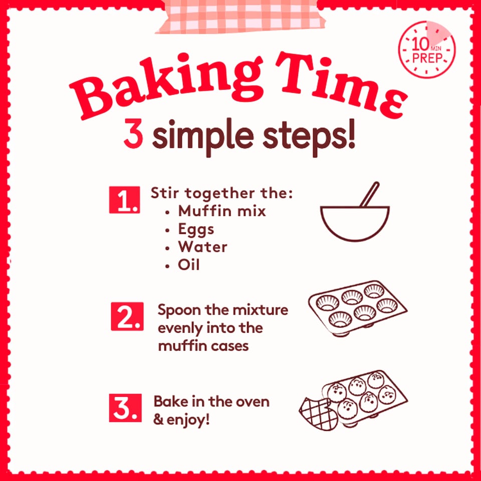 image 1 of Betty Crocker Chocolate Chunk Muffin Mix 335G