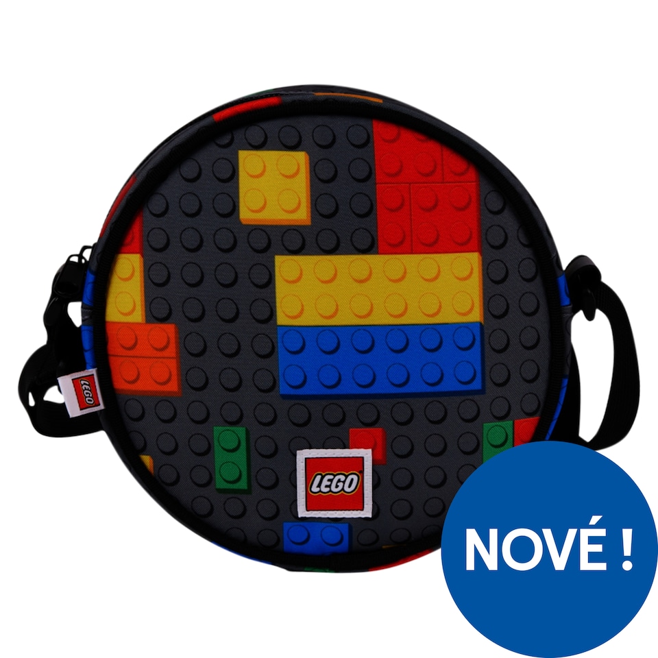 Obrázek 1 pro produkt Lego Colorful Bricks kulatá taška přes rameno 1,2 l 16 x 16 x 6,35 cm
