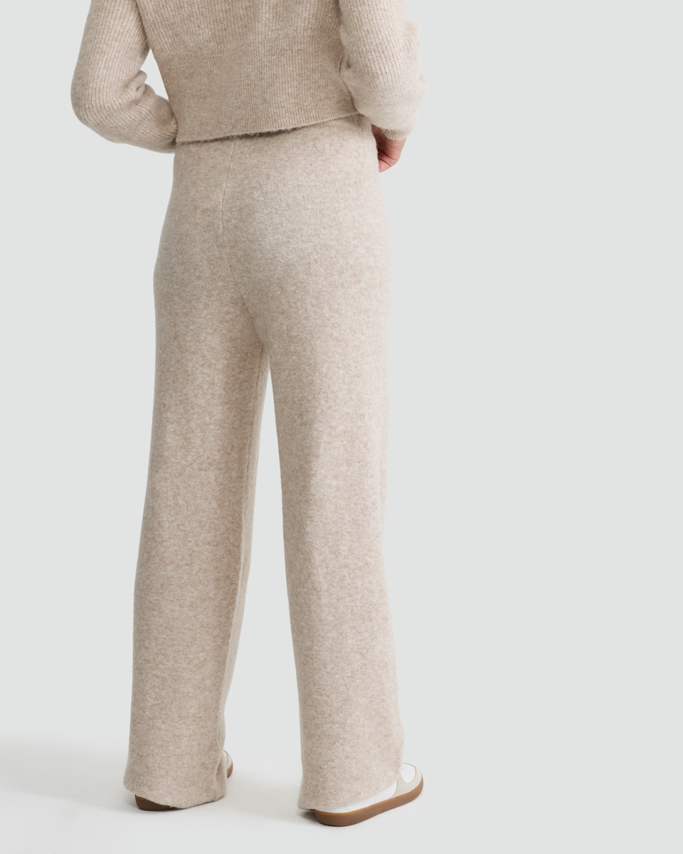 image 1 of OH ME OH MY Knitted Trousers with Wool in Neutral