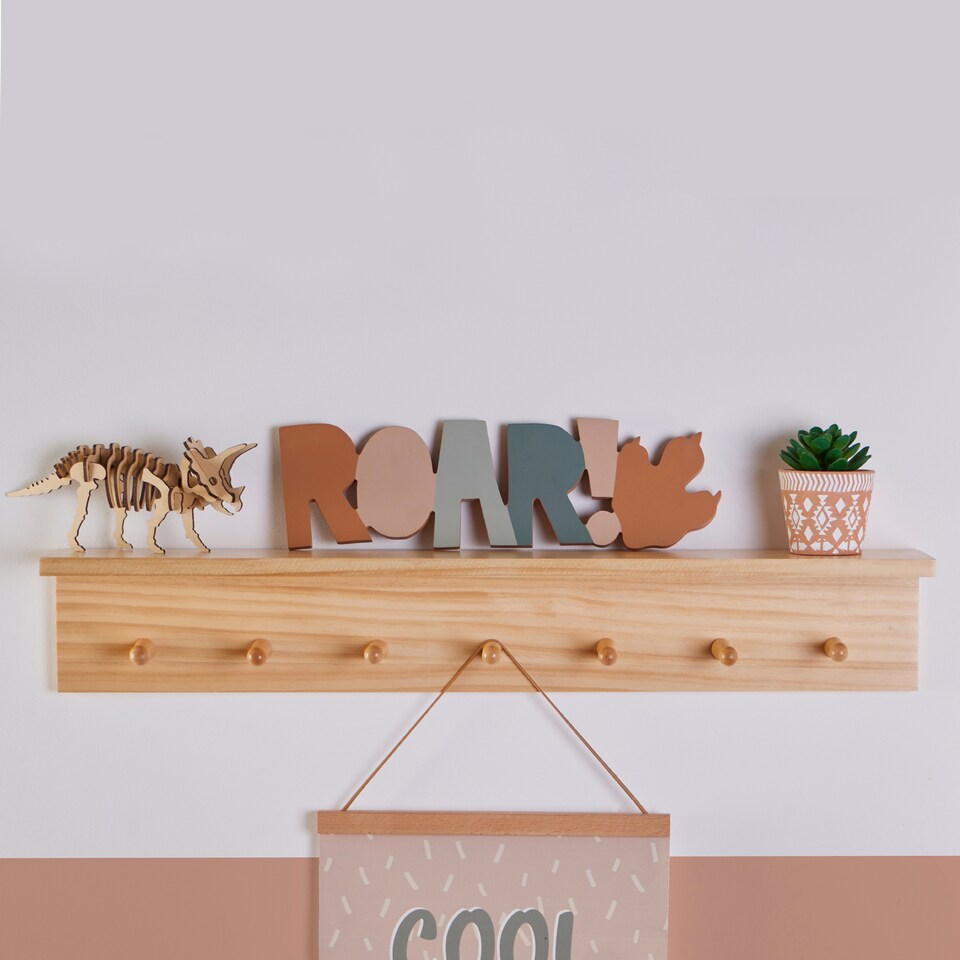 image 1 of Chapter B Kids Club Roar Wooden Wall Art