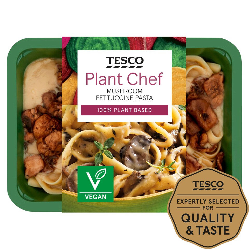 Tesco Plant Chef Mushroom Fettuccine Pasta 400G