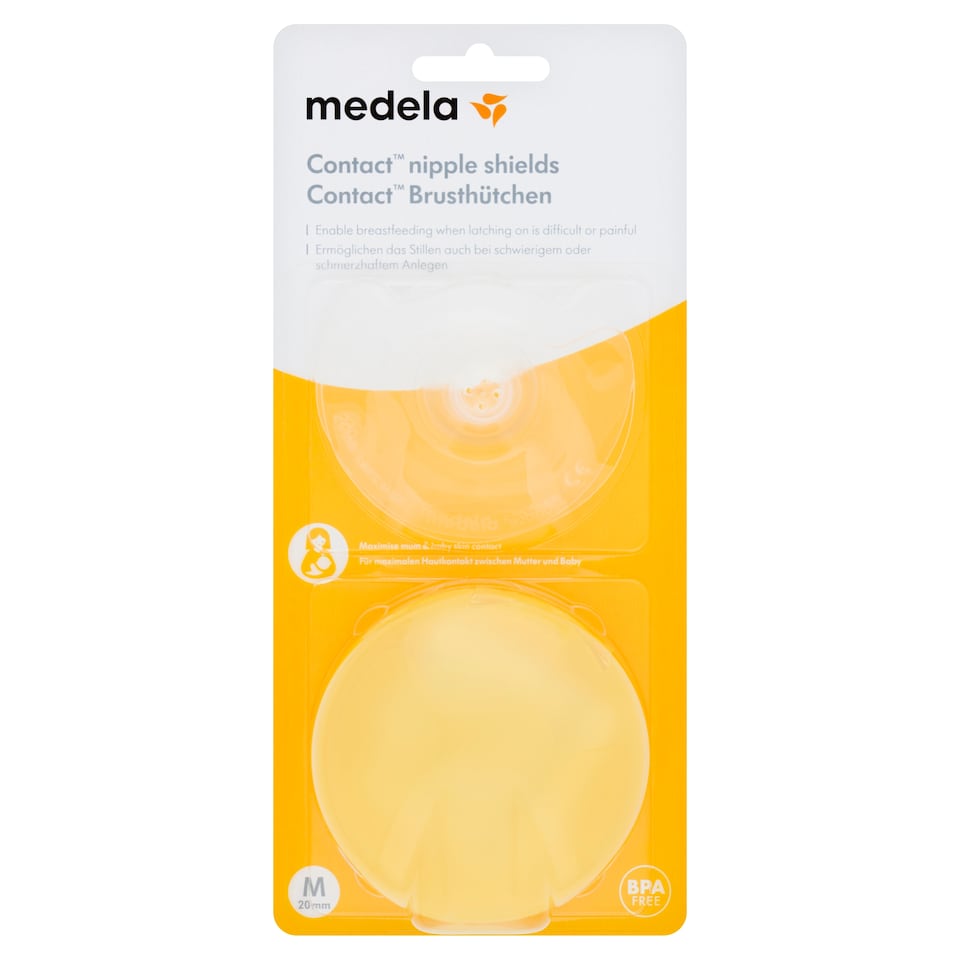 MEDELA          NIPPLE SHIELDS  + CASE X2       