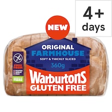 Warburtons Gluten Free Original Farmhouse White Bread 360g