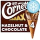 image 1 of Cornetto MAX Hazelnut & Chocolate 4 x 90 ml