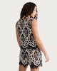 image 3 of F&F Embroidered Lace Sleeveless Co-ord Top in Multi Black White