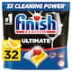 image 1 of Finish Ultimate All In One 32 Dishwasher Tablets Lemon 412.8g