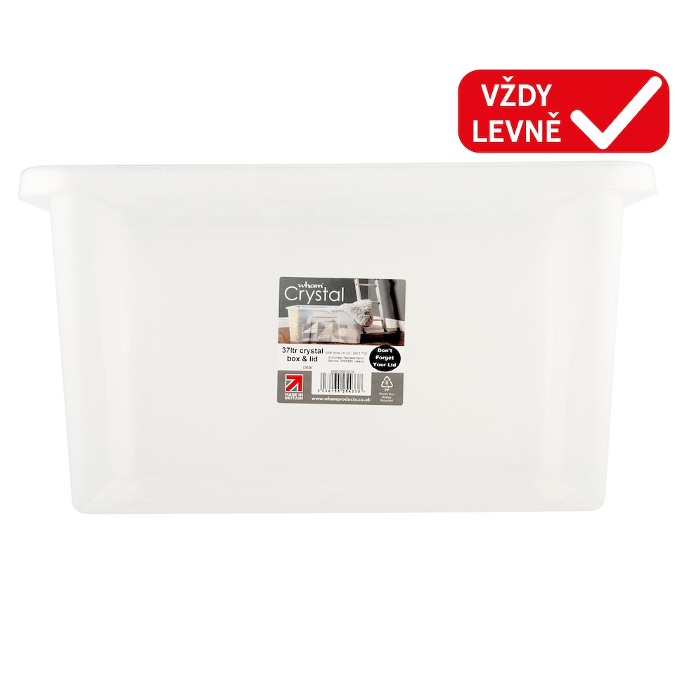 Obrázek 1 pro produkt Wham Crystal krabice s víkem 37 l