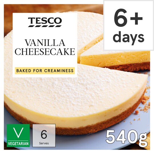 Tesco Vanilla Cheesecake 540G Tesco Groceries
