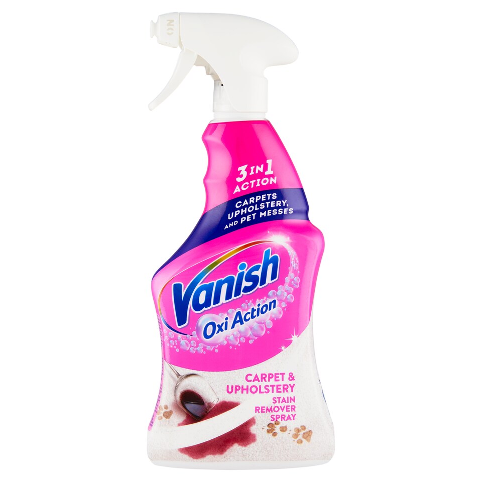 image 1 of Vanish Oxi Action Carpet & Upholstery Stain Remover Spray 500ml