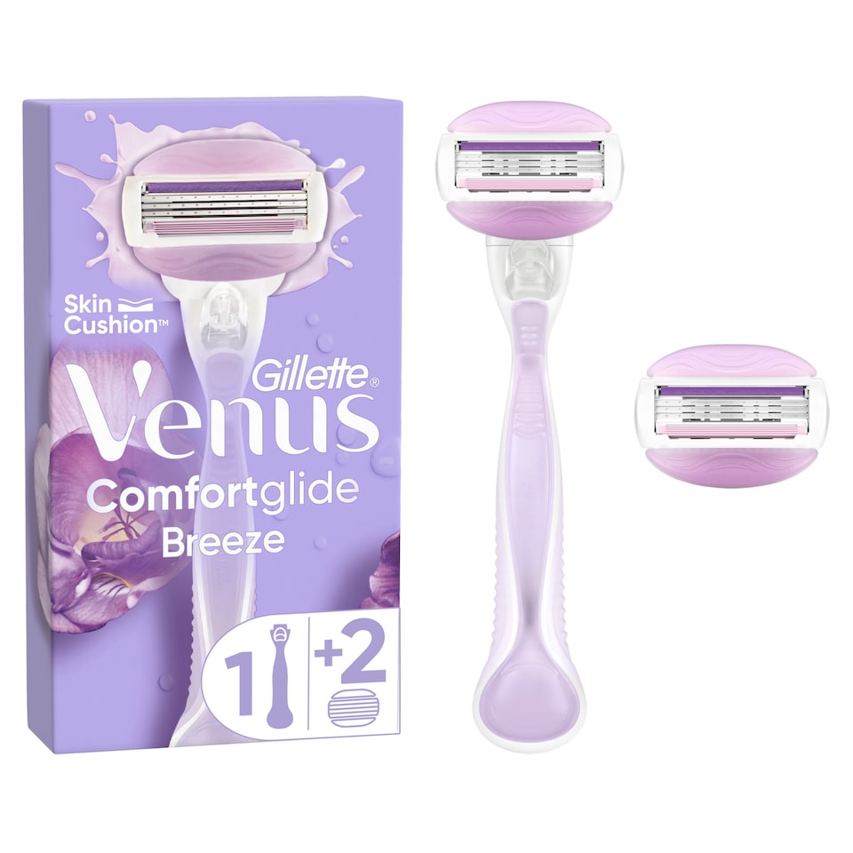 Obrázek 1 pro produkt Venus ComfortGlide Breeze Holicí Strojek - 2 Holicí Hlavice