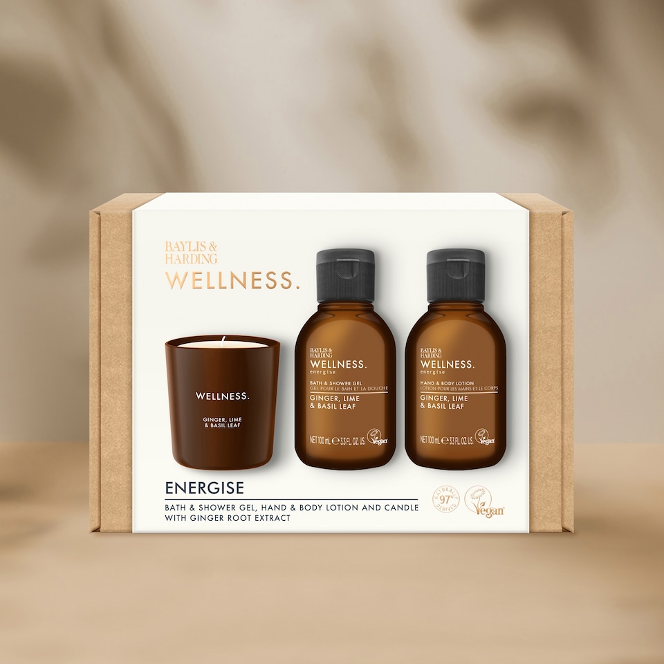 image 1 of Baylis & Harding Wellness Luxury Body Care and Candle Gift Set