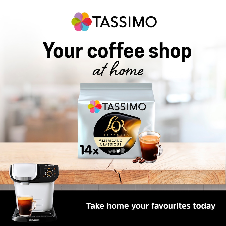 image 1 of Tassimo L'or. Americano Coffee Pods X14 116.2G