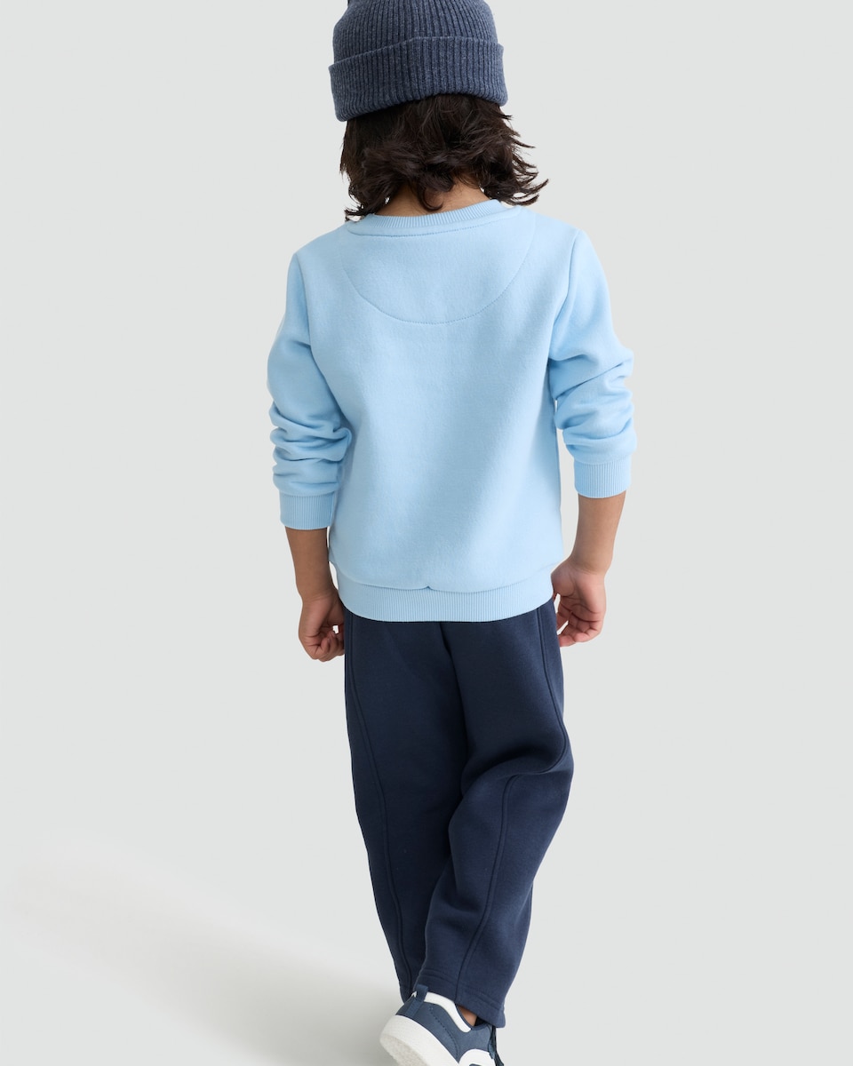 image 1 of Bluey Dance Mode Print Cotton Rich Sweatshirt in Blue