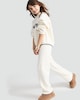 image 2 of F&F Girls 2-Piece Boston Hoodie and Trousers Set in Cream