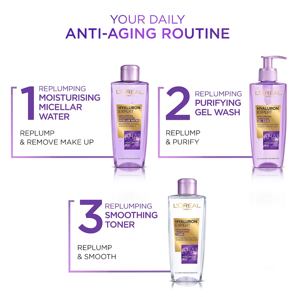 image 1 of L'Oreal Paris Hyaluron Expert Wash 200ml