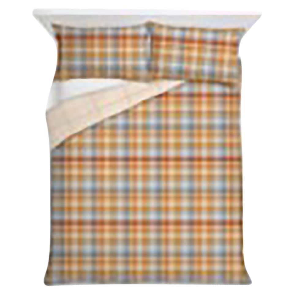 F&F Home Bedding Tartan Brushed Duvet Set King