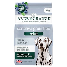 Arden Grange Sensitive Adult Dog Food Grain Free Fresh Ocean White Fish & Potato 6kg