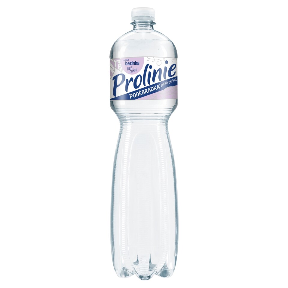 Poděbradka Prolinie Jemně perlivá s příchutí bezinka 1,5l